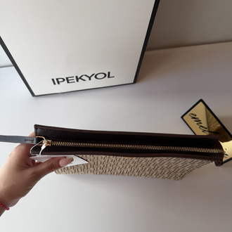 Mia Model Monogram Journey Clutch