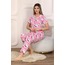 HELLO KİTTY DESEN DÜĞMELİ PİJAMA TAKIMI