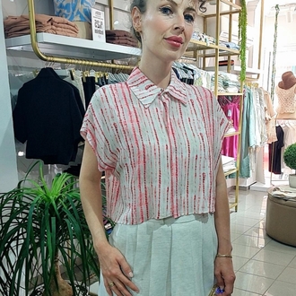 TENCEL BATİK GÖMLEK (PEMBE)