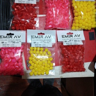 Silikon Yem Aromalı - Atraktörlü Kavanoz 12mm - 33 Adet