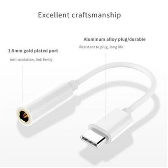Type C To 3.5mm Kulaklık Ses Çevirici Dönüştürücü Aux Adaptör