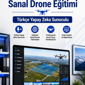 Arazi İçin Bilgisayardan Gelişmiş Sanal Drone Eğitimi Türkçe Yapay Zeka Sunuculu