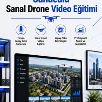 Konut ve Ticarethane İçin Türkçe Yapay Zeka Sunuculu Sanal Drone Video Eğitimi