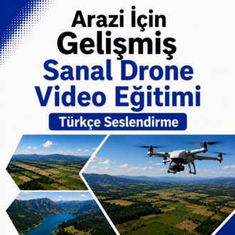 Arazi İçin Gelişmiş Sanal Drone Eğitimi Türkçe Yapay Zeka Seslendirme