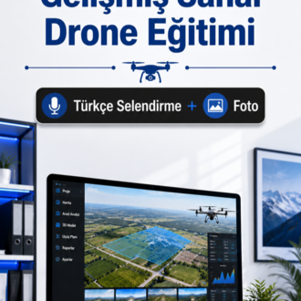 Arazi İçin Bilgisayardan Gelişmiş Sanal Drone Eğitimi Türkçe Selendirme+Foto