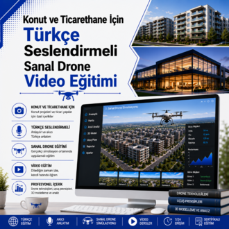 Konut ve Ticarethane İçin Türkçe Seslendirmeli Sanal Drone Video Eğitimi