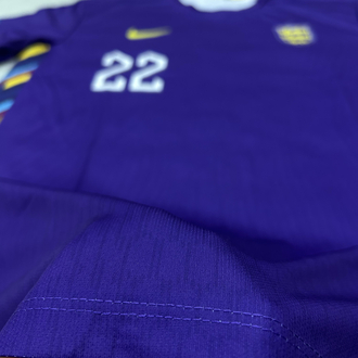 İngiltere Bellingham A kalite mor retro