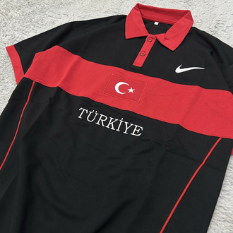 Türkiye polo yaka t-shirt siyah