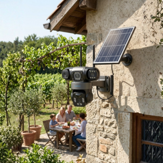 O-Kam Pro-6060 4g 9mp Dual Lens Güneş Panelli Solar Kamera