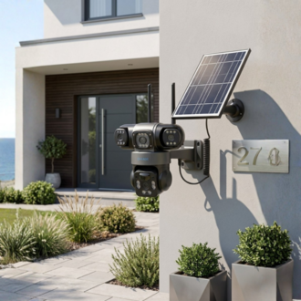 O-Kam Pro-6060 4g 9mp Dual Lens Güneş Panelli Solar Kamera