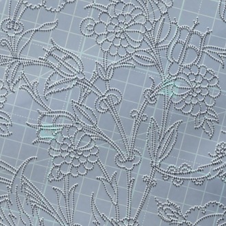 Perforated Stencil 30 cm. - Classic Iznik 1550 Chrysanthemum, Hatayi and Dagger Leaf Tile Pattern