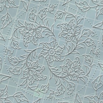 Perforated Stencil 25 cm. - 8 Lotus Passion Tile Plate Patterns