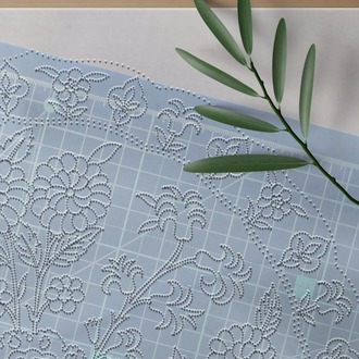 Perforated Stencil - Original Iznik 19th century Chrysanthemum Hyacinth Tulip Tile Pattern