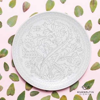 Perforated Stencil - Classic Tile Pattern with Plant Motifs