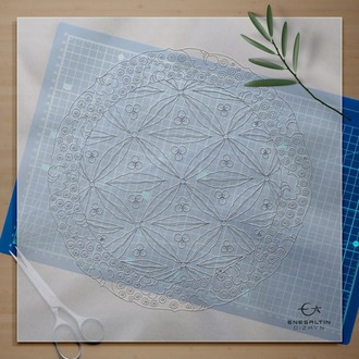 Perforated Stencil 30 cm. - Classic Iznik Lip and Cintemani Tile Plate Pattern