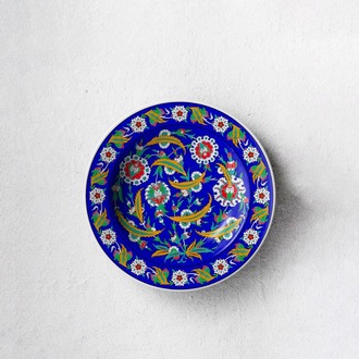 Perforated Stencil 40 cm. - Dagger Leaf Plant Motif Iznik Tile Pattern