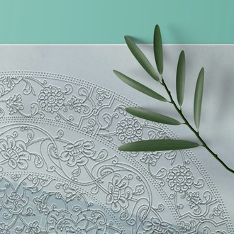 Perforated Stencil 40 cm. - 15th century Classic Iznik Medium Border Lotus Hatayi Tile Pattern