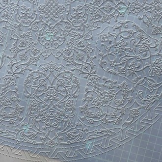 Perforated Stencil 50 cm. - Baba Nakkaş 1510 Rumi Lotus Motif Tile Plate Pattern