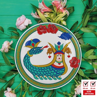 Perforated Stencil - Tile Plate Pattern with Shahmaran Motif