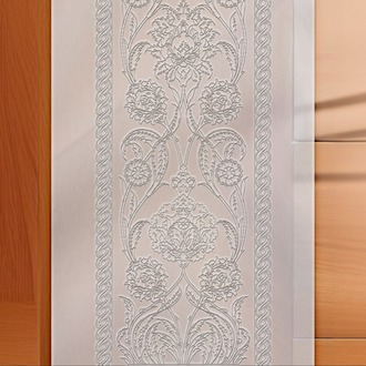 Perforated Stencil 25x100 cm. MAXI SIZE - Herbal Hatayi Vase Motif Tile Pattern