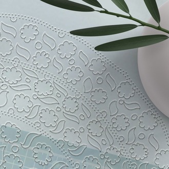 Perforated Stencil 30 cm. - Cloud / Daisy 15th century Classic Iznik Tile Plate Pattern