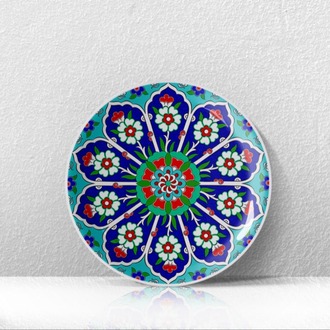 Perforated Stencil 30 cm. - Penc Passionflower Tile Plate Pattern