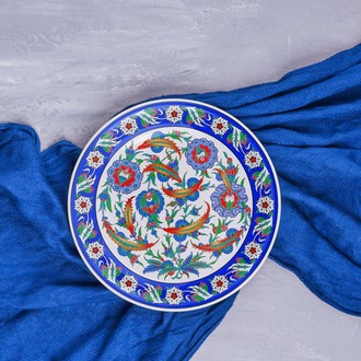 Perforated Stencil 30 cm. - Dagger Leaf Plant Motif Iznik Tile Pattern