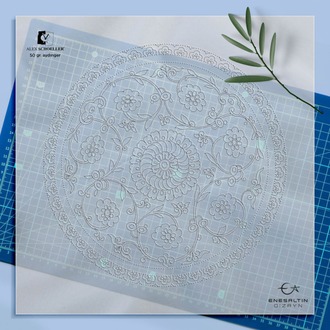 Perforated Stencil Set 3-Piece - Iznik 1570 Ivy Pench Composition Tile Pattern