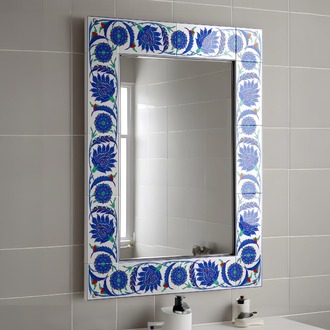 Perforated Stencil 10 x 60 cm. - Mirror Frame Pattern, Hatayi Motif Tile Pattern