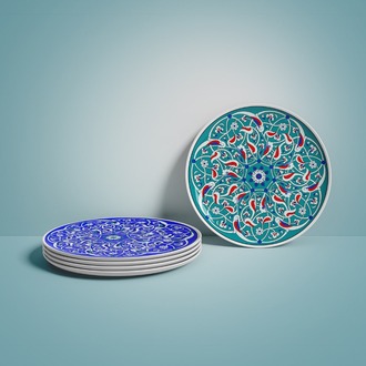 Perforated Stencil -  Tile Plate Pattern with Rumi Motif
