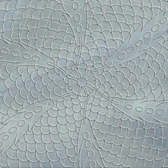 Perforated Stencil Set 3-Piece - 1580 Fish Scale Floor Wheel of Fortune Composition Tile Pattern