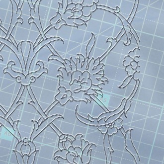 Perforated Stencil 20 x 20 cm. - Hatayi Ivy Tile Pattern