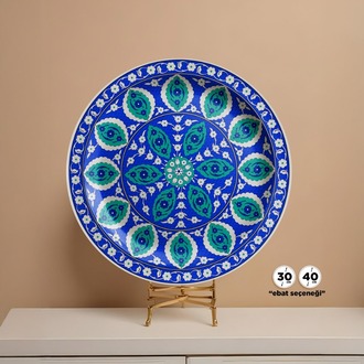 Perforated Stencil - Classic Iznik Penc Passionflower Tile Plate Pattern