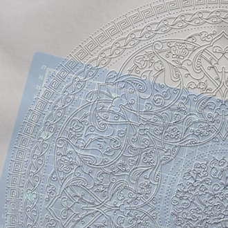 Perforated Stencil 43 cm. - Baba Nakkaş 1480 Classic Iznik Rumi Hatayi Tile Plate Pattern