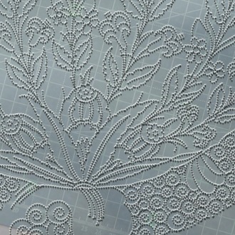 Perforated Stencil 30 cm. - Classic Iznik Lily and Hyacinth Tile Plate Pattern