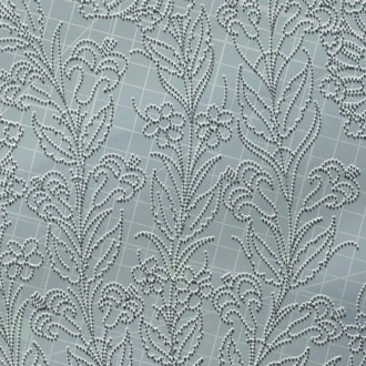 Perforated Stencil 30 cm. - Classic Iznik Lily and Hyacinth Tile Plate Pattern