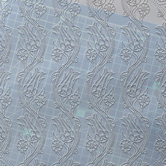Perforated Stencil 40 cm. - Ivy Tulip Motif Tile Plate Pattern