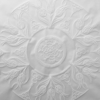 Perforated Stencil -  Tulip Motif Tile Pattern