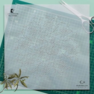 Perforated Stencil 25 cm. - 8 Lotus Passion Tile Plate Patterns