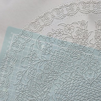 Perforated Stencil 42 cm. - Classic Iznik Pomegranate Tile Plate Pattern