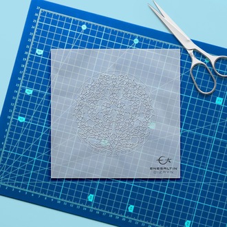 Perforated Stencil - Tree of Life Tile Plate Pattern Design