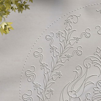 Perforated Stencil - Tulip Hyacinth Carnation Tile Plate Pattern