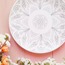 Hazır Şablon Desen 25 cm. - Lale Karanfil Motifli Çini Deseni