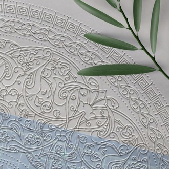 Perforated Stencil 43 cm. - Baba Nakkaş 1480 Classic Iznik Rumi Hatayi Tile Plate Pattern
