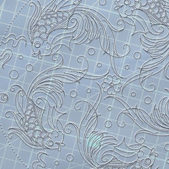 Perforated Stencil - Five Betta Fish Tile Pattern