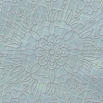 Perforated Stencil 30 cm. - Penc Passionflower Tile Plate Pattern