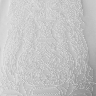 Perforated Stencil 20x40 cm. - Herbal Vase Motif Tile Pattern