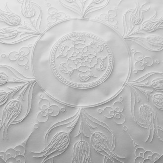 Perforated Stencil -  Tulip Motif Tile Pattern