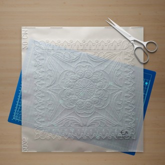 11-Piece Perforated Stencil Set – Sicilian Style Motif Tile Pattern