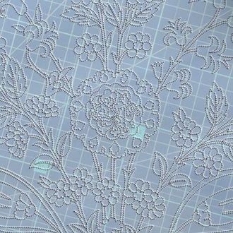 Perforated Stencil 25 cm. - Original Iznik 19th century Chrysanthemum Hyacinth Tulip Tile Pattern